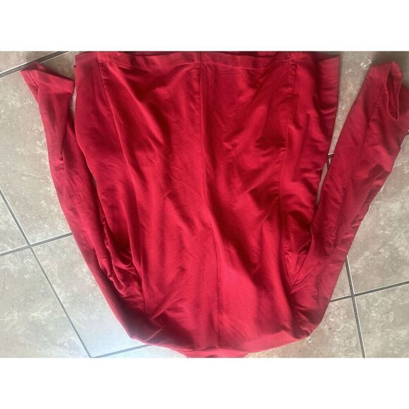 Magaschoni L Soft Knit Casual Blazer Jacket Rapsberry Red Stretch - Picture 7 of 7